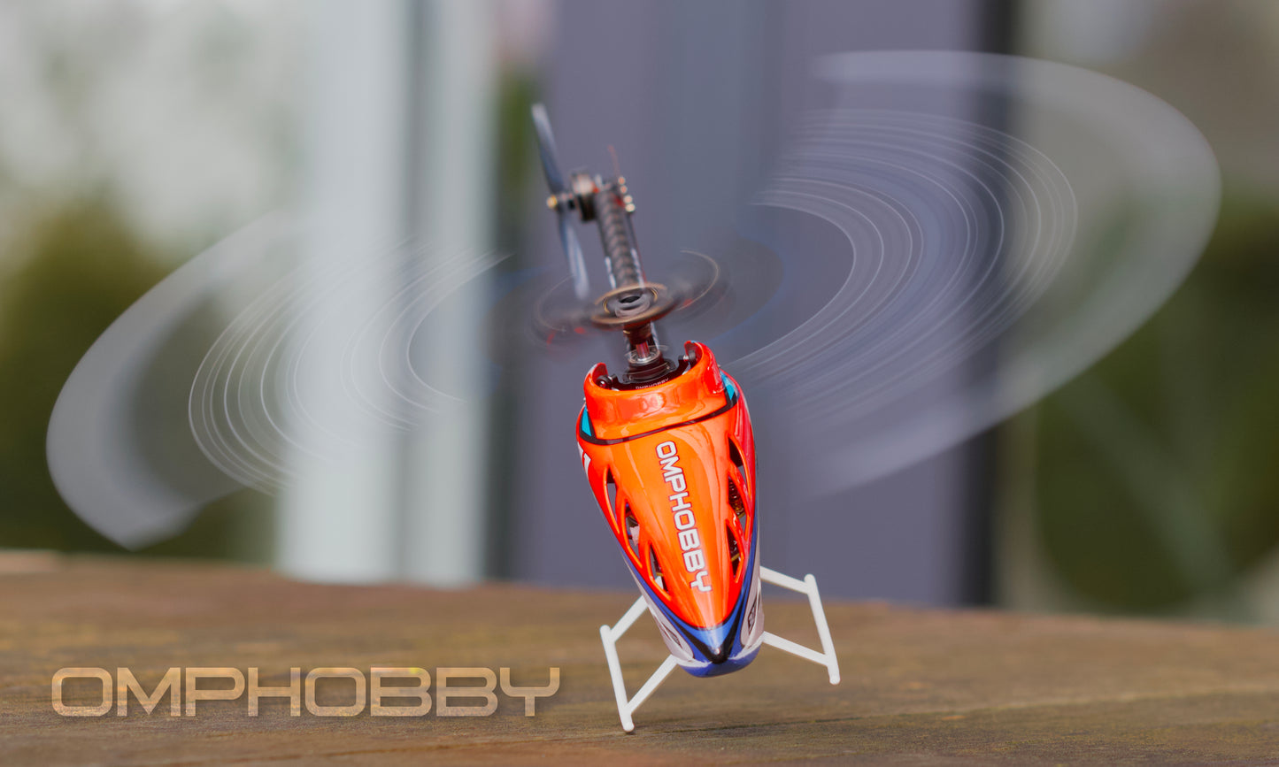 OMPHobby M1 V3 Pro BNF Helicopter (Cosmic Orange)