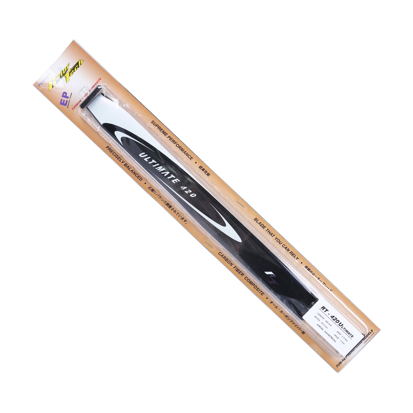 Rotortech 420mm Ultimate Main Blade Set - M4 Max/ Raw 420/ RS4 Venom