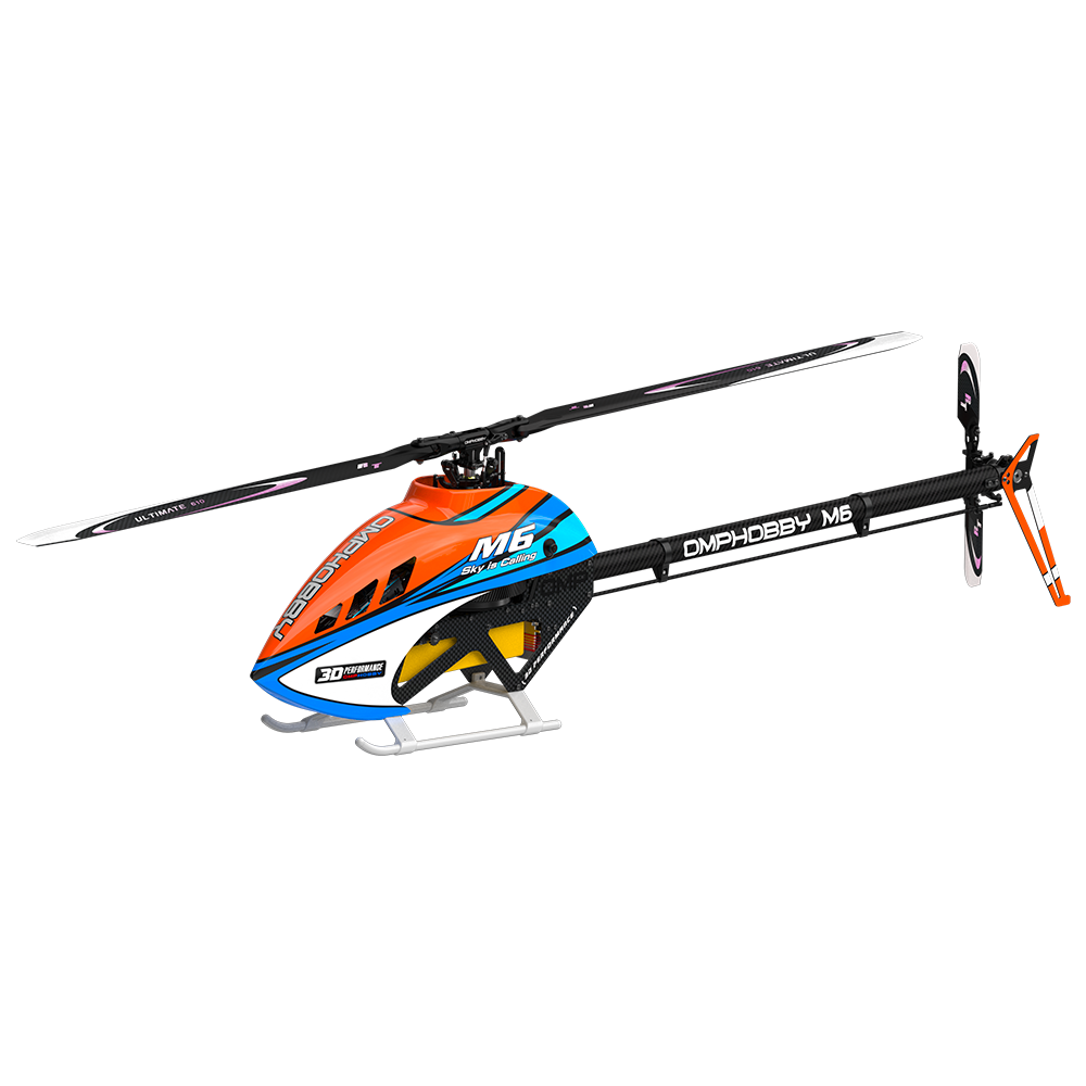OMPHobby M6 Helicopter (no blades) - Orange *** Holiday Specials ***