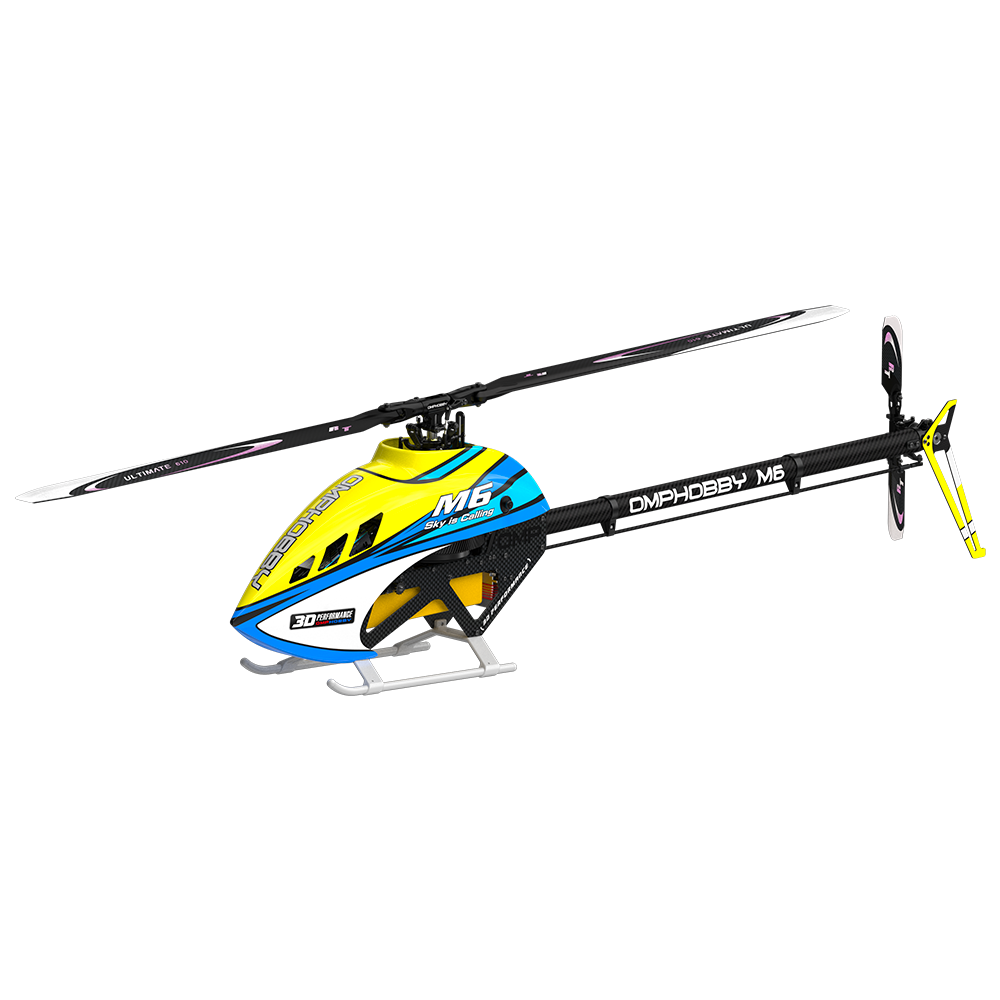 OMPHobby M6 Helicopter (no blades) - Yellow