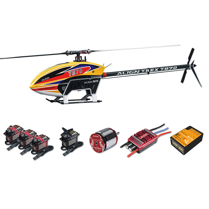 Align TB70 Electric Helicopter Super Combo (Yellow) – Rotorquest Inc.