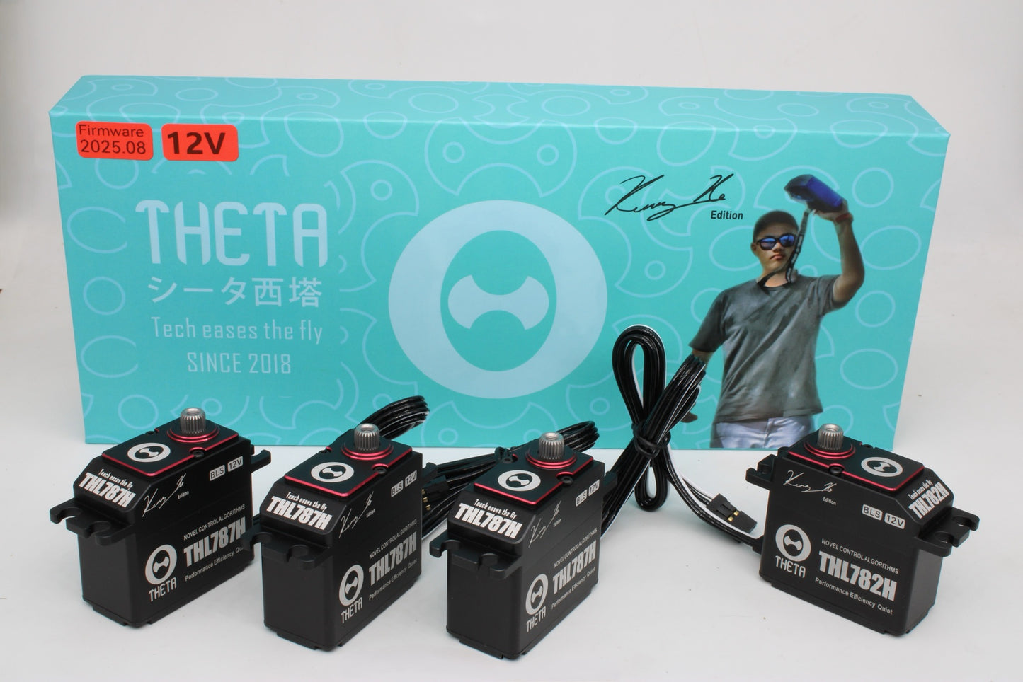 THETA Kenny Ko 12V HV Servo Set – Limited Edition (Red Upper Case)