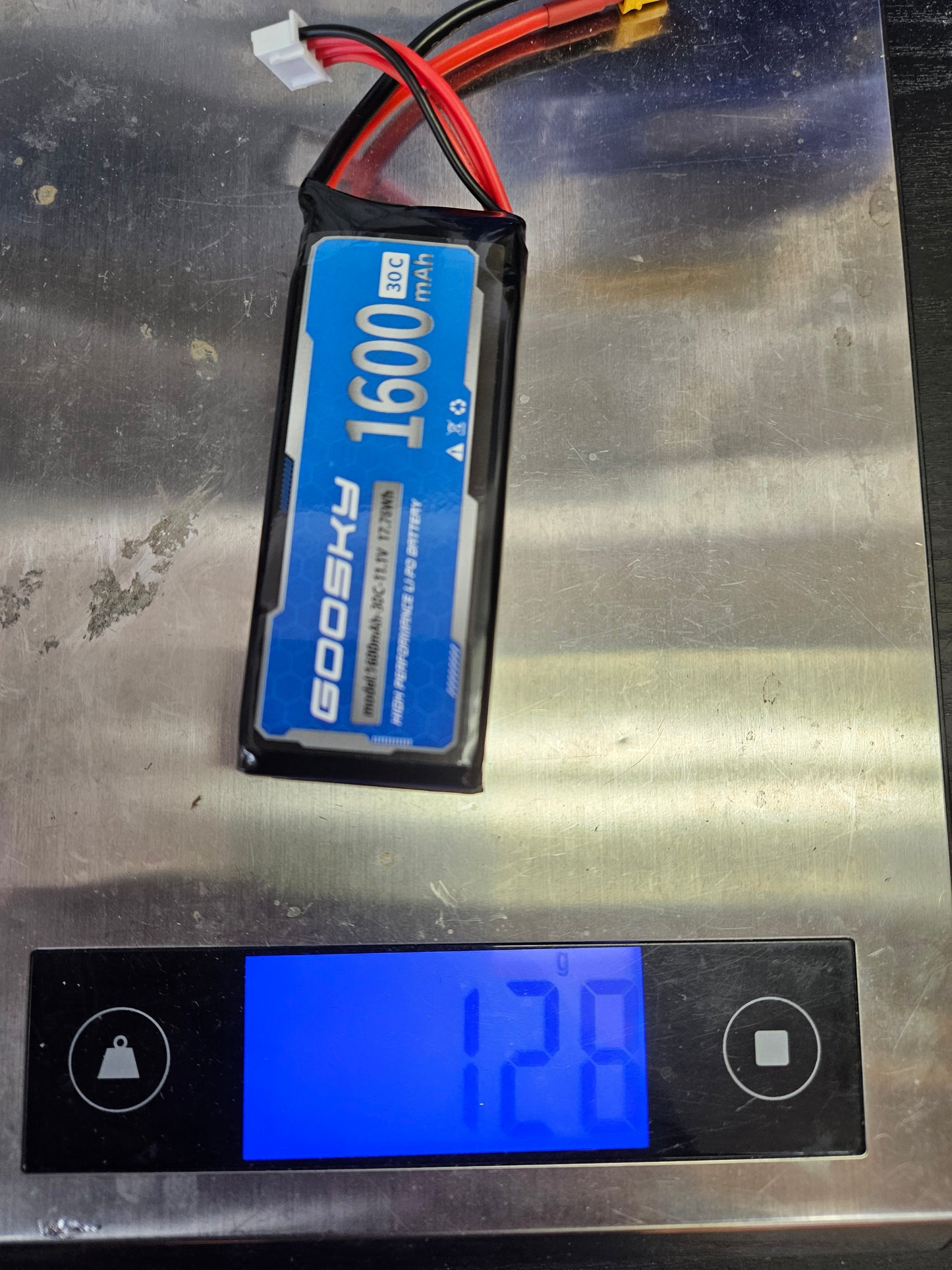 Goosky 1600mAh 30C 11.1V 3S Lipo Battery for E2 - XT30