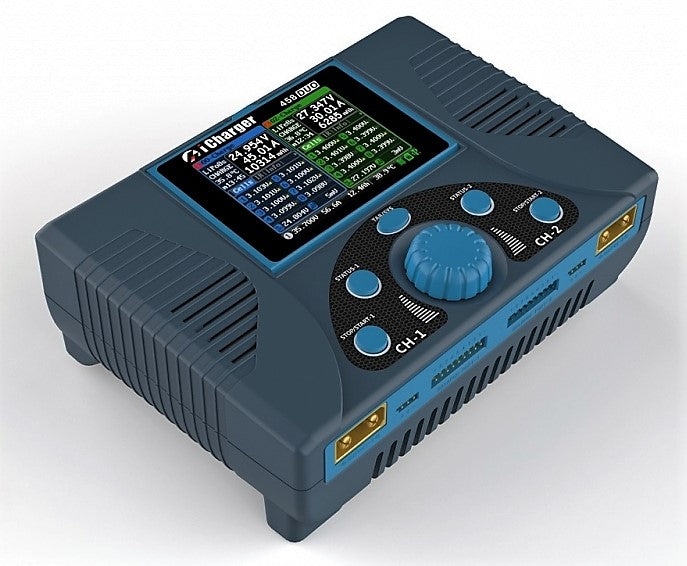 iCharger 458DUO Lilo/LiPo/Life/NiMH/NiCD DC Battery Charger (8S/70A/2200W)