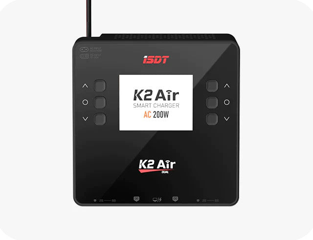 ISDT K2 Air AC 200W DC 1000W 20A Dual Channel Balance Lipo Charger