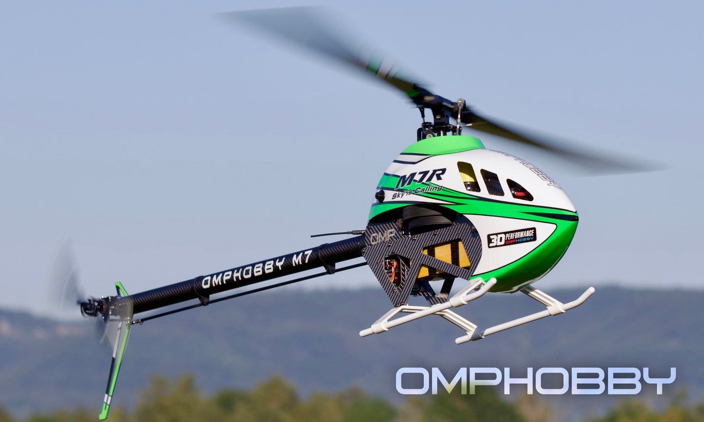 OMPHobby M7R Helicopter Kit (w/ main & tail blades) - Green