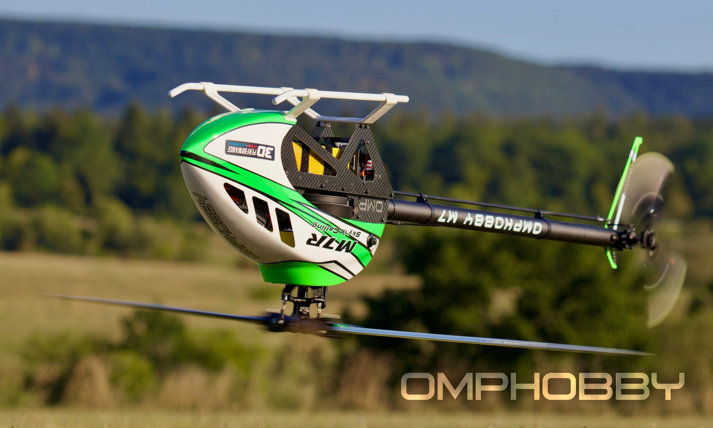 OMPHobby M7R Helicopter Kit (w/ main & tail blades) - Green