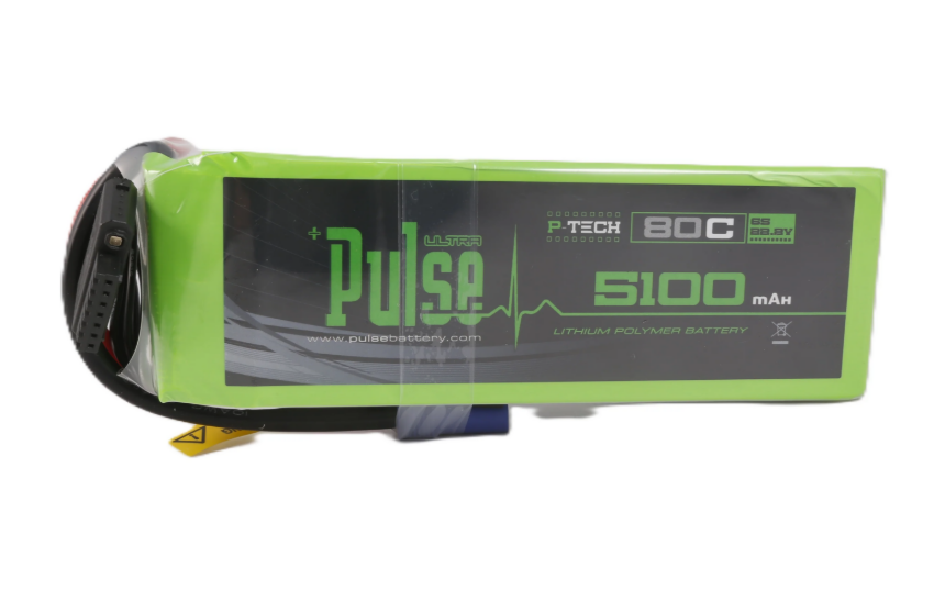 Pulse 5100mah 80C 22.2V 6S P-Tech Lipo Battery - EC5 Connector