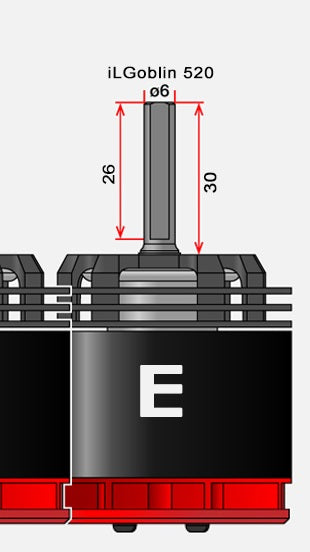 Xnova 4020 Motor Shaft E - iLGoblin 520