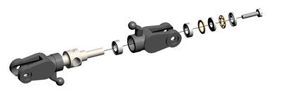 04069 TAIL ROTOR HUB WITH THRUST BEARINGS (FULL-SET)