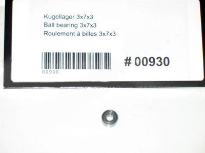 MIKADO 00930 BALL BEARING 3X7X3