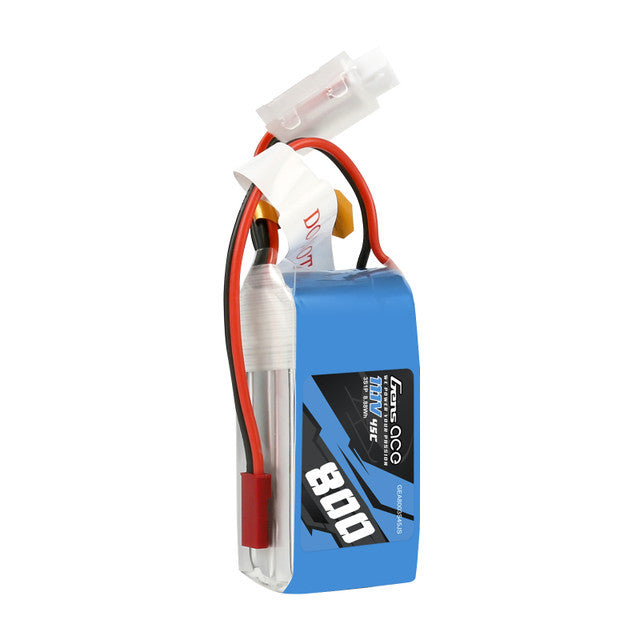 Gens Ace 800mAh 11.1V 45C 3S1P Lipo Battery w/ JST-SYP Plug