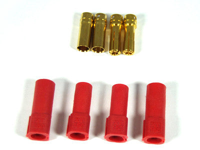 Heavy duty XT-150 connectors (2 pairs, red)