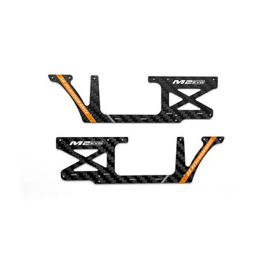 OMP Fuselage Carbon panel set (Orange) - M2 Evo