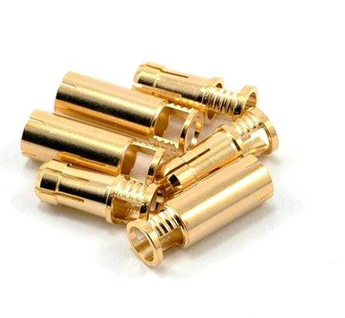 RCPROPLUS RCA 6808 SPC P10 10mm Supra X Gold Bullet Connectors (10 pairs)
