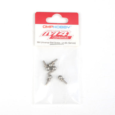 OMP Hobby M4 Ball Joint Screw - L4.65 (Servos) - M4/M4 MAX