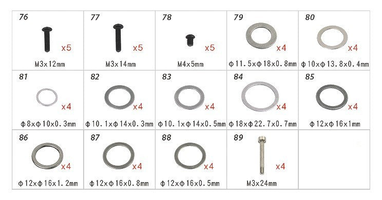 Align T-REX 550-700 Hardware Bag