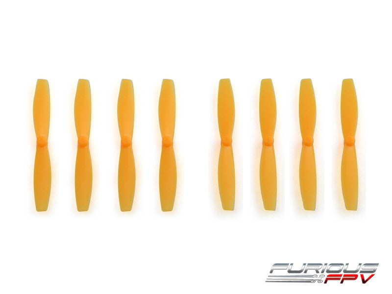 FuriousFPV High Performance 66mm Plastic Propellers (Orange, 4CW & 4CCW)