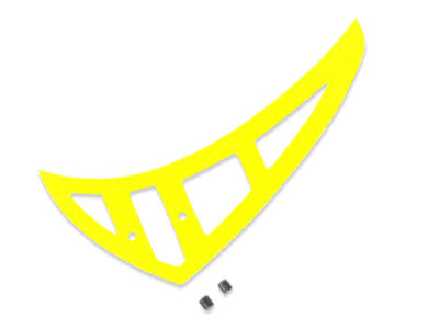 Fusuno Painted Neon Yellow Fiberglass Horizontal/Vertical Fins - Logo 400 1.5mm - ***CLEARANCE***