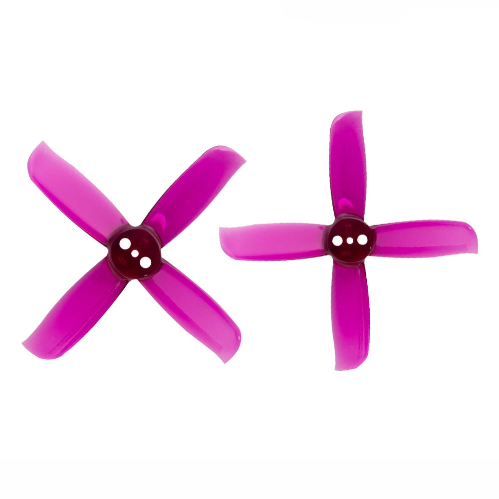 Gemfan Hulkie 2036 2x3.6x4 4-blade Prop (4cw, 4ccw) Clear Purple