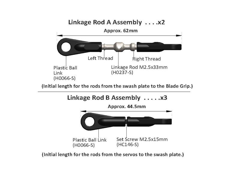 Steel Main Linkage HPS - Goblin 500/ 570/Kraken/Raw 580