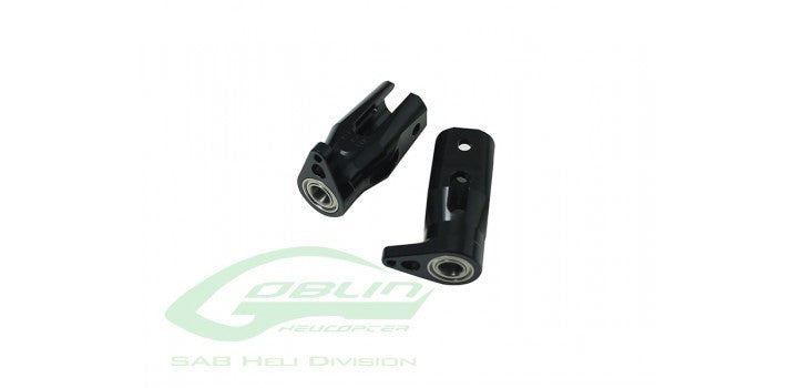 H0327BL-S - ALUMINUM TAIL BLADE GRIP BLACK EDITION - GOBLIN 630/700 COMPETITION