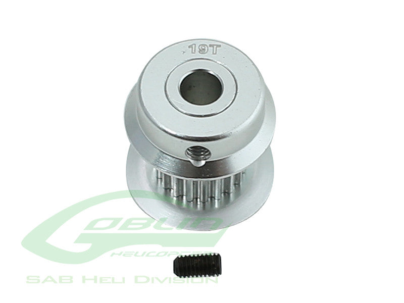Aluminum Motor Pulley 19T – RAW 420 COMPETITION / Goblin 380 / Raw 420 Comp