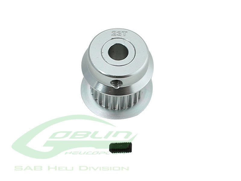 Aluminum Motor Pulley 23T – RAW 420 COMPETITION / Goblin 380