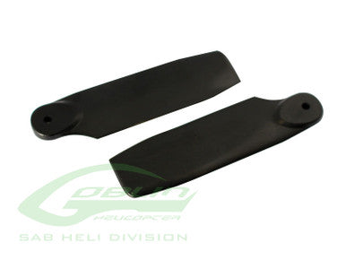 H0828-S - Black Plastic Tail Blade 50mm - Goblin Fireball/Mini Comet