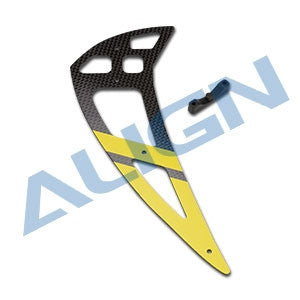 H55T003XXW Align 550L Carbon Fiber Vertical Stabilizer-Yellow