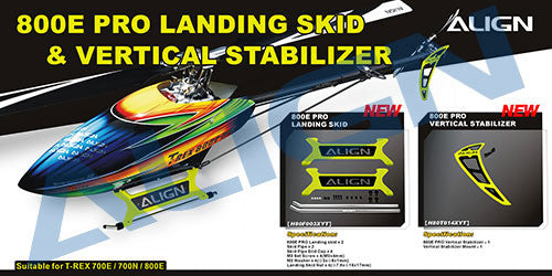 800E PRO Landing Skid - Fluorescence