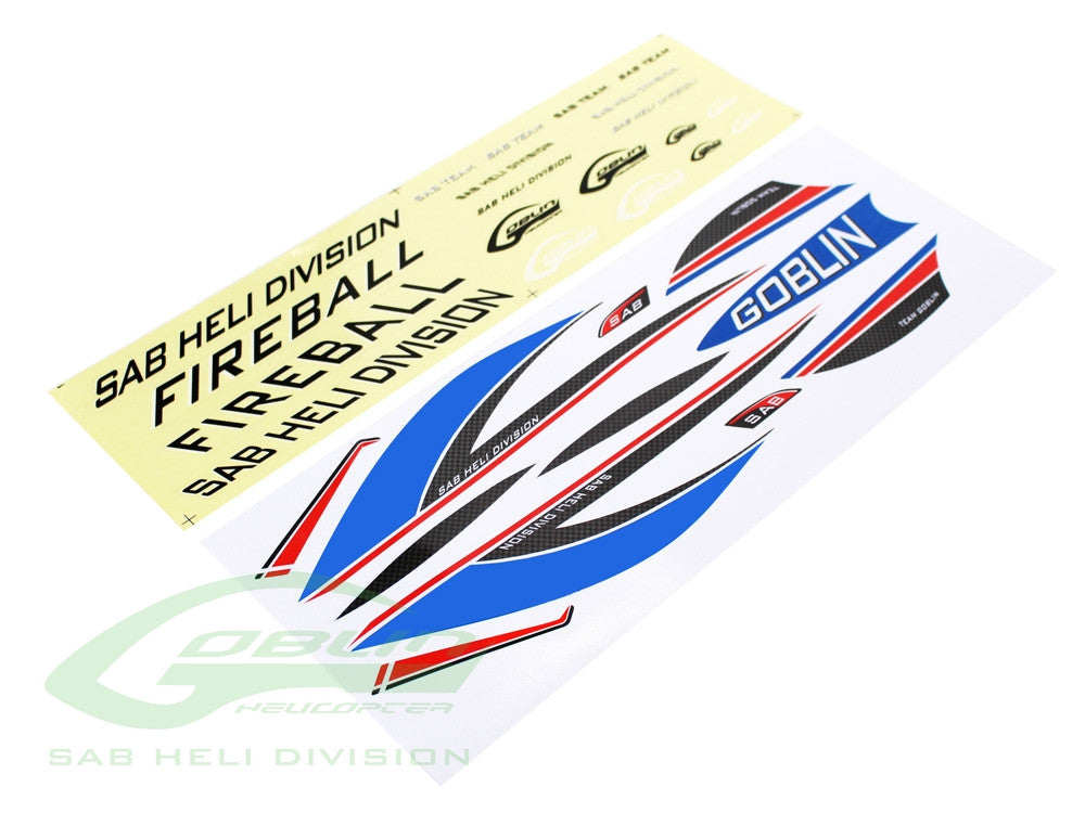 Sticker Fireball Blue