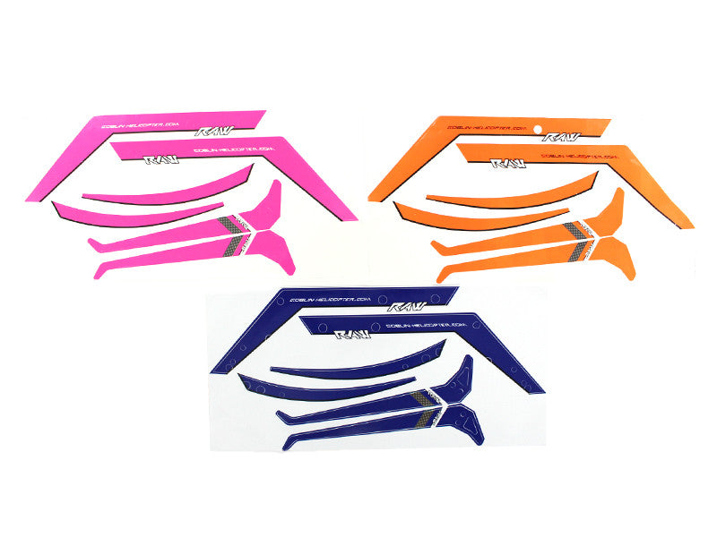 RAW STICKER PINK/BLUE/ORANGE