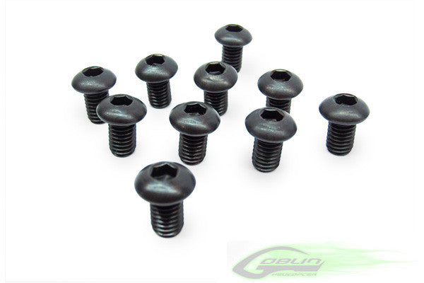 SAB DIN 12.9 Button Head Socket Cap M4x8 (5pcs) - Goblin 700/Kraken/Raw 700