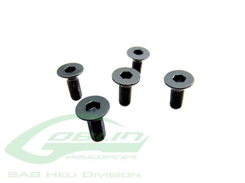 DIN 12.9 Flat Head Socket Cap M3x5 - Goblin 500/570/Raw 500/iLGoblin 520 Pro/420 Pro