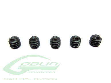DIN 12.9 Cone Point Set Screws M4x4(5pcs) - Goblin 500/570/630/700/770/Raw 500/iLGoblin 520