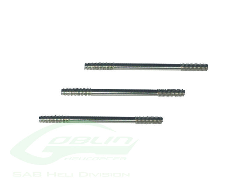 Threaded Rods M2.5 x 40(3pcs) - Raw 420/500/580/700 nitro