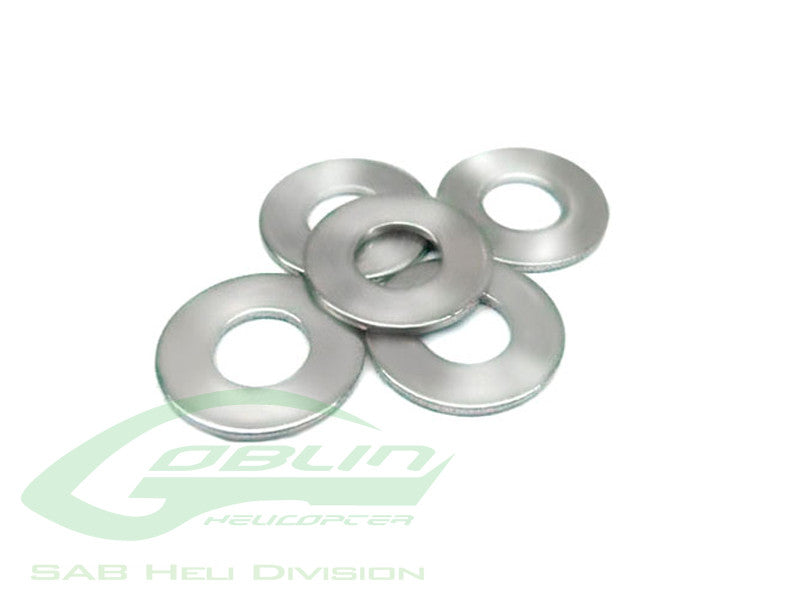 Steel Washer 5x 7x0.1 - RAW 420 COMPETITION / Goblin 380 / iLGoblin 420 Pro
