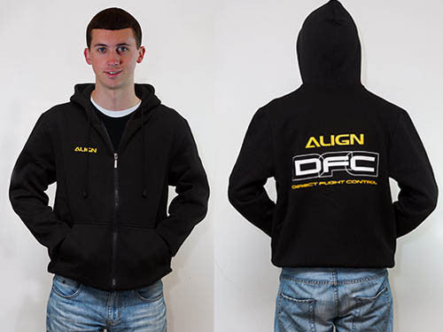 Zippered Hoodie (DFC) - Black (3XL) HOC00209-7 *** Holiday Specials ***