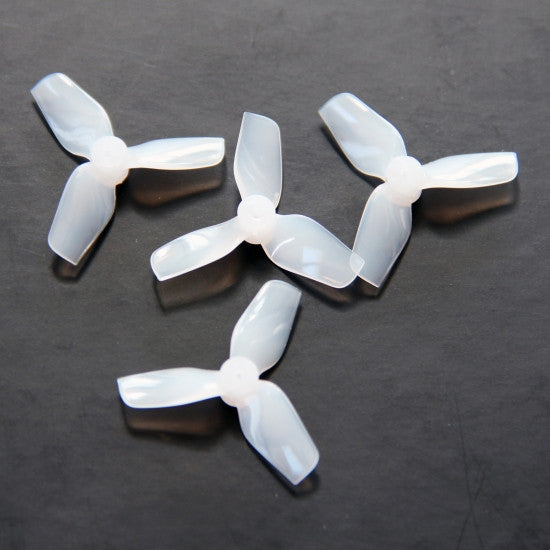 HQ Prop Micro Whoop 31MMX3 (2CW+2CCW)-Poly Carbonate-1MM Shaft Prop White NEW!
