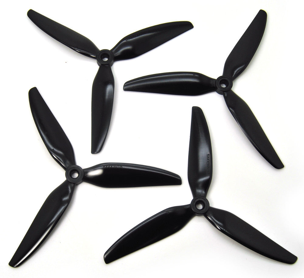 HQ Durable Prop  6x4x3 Tri Blade V1S  Black (2CW+2CCW)-PC