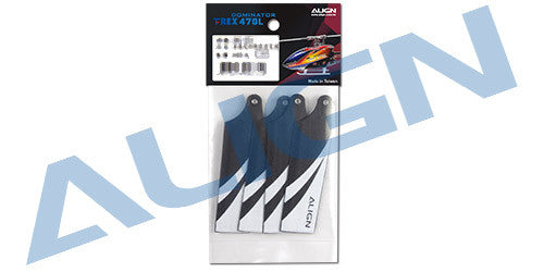 Align 74 Carbon Composite Tail Blade (HQ0743A) - T-rex 470L