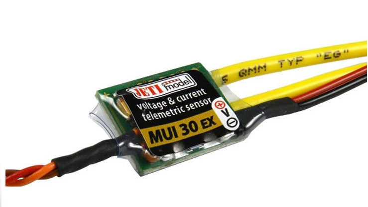 JETI TELEMETRY SENSOR (30 AMP) CURRENT/VOLTAGE/MAH MUI