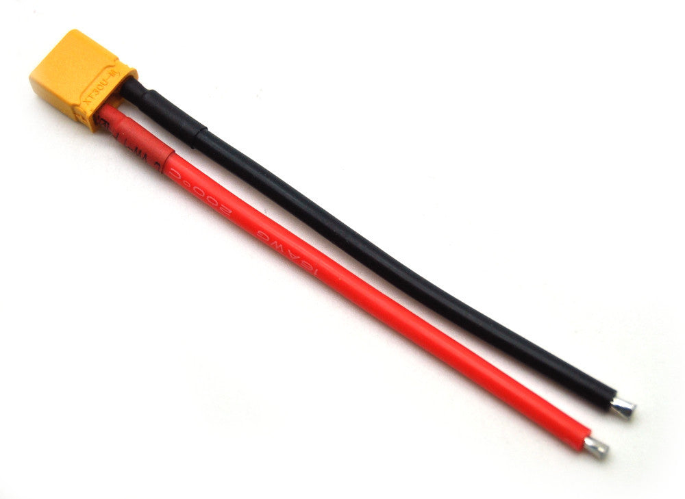 XT30 male pigtail 16awg (8cm)