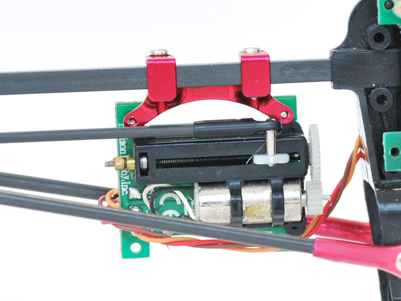 LX0817 - 130X - Linear Servo Support X Carbon Push Rod - Red