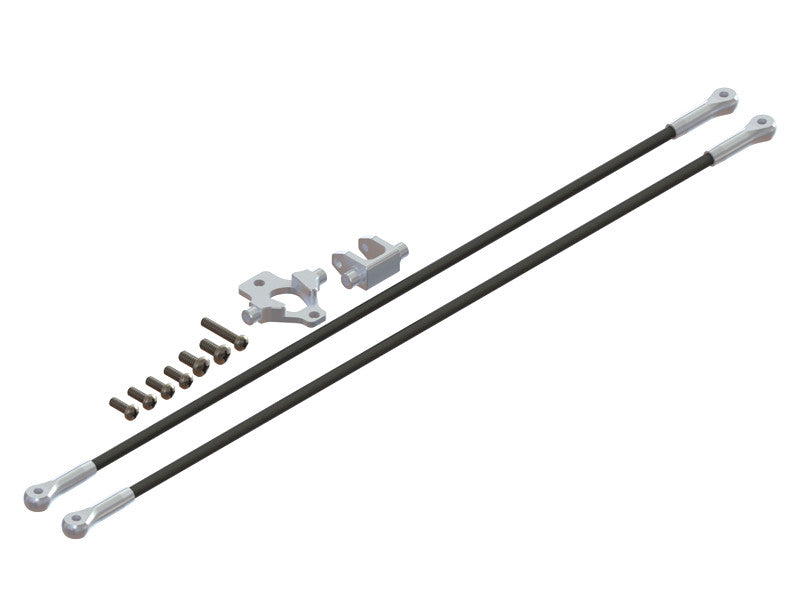 LX1107 - T 150 - Ultra Main Frame - Tail Boom Support - Silver