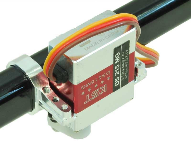 LX1535 - OXY3 - Aluminum Tail Servo Mount - Silver