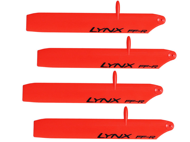 LXT1201-SP - Plastic Main Blade 120mm - Bullet - T-Rex150 - Pro Edition - Orange - 2 Set