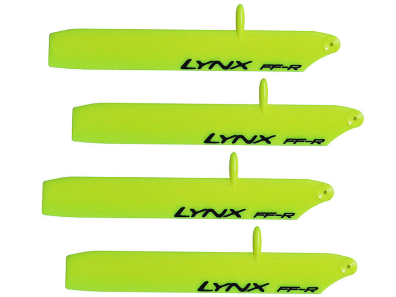 LXT1254-SP - Plastic Main Blade 125 mm - Stretch Bullet - Trex150 - Pro Edition - Yellow - 2 set