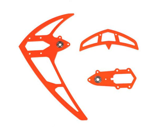 MIKADO 04628 FIN SET NEON RED, LOGO 550/600 SX